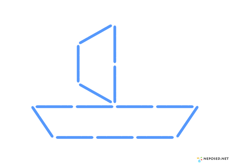 Выложи узор. Выкладывание из счётных палочек кораблик. Кораблик из счетных палочек. Корабль из счетных палочек. Транспорт из счетных палочек.